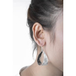 Lipa - Silber Ohrringe plain - gebürstet/poliert
