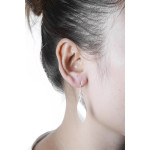 Gomphrena - Silber Ohrringe plain - mattiert/poliert