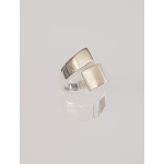 Silberring plain - R7775-52 - Mattiert und Poliert